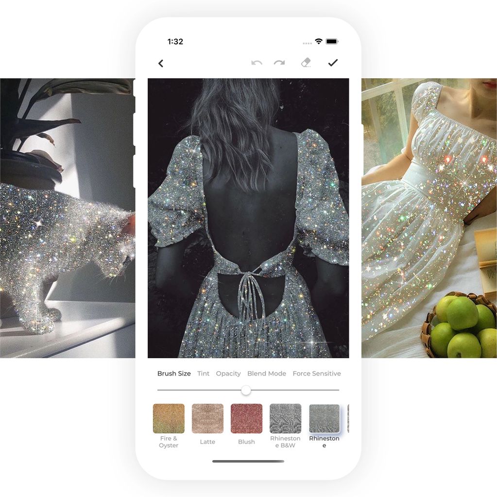 GLITTERR Glitter Effects App, Sparkles